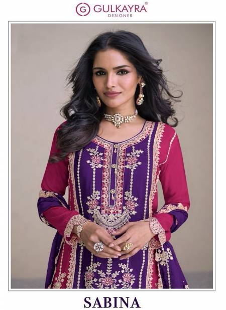 Sabina By Gulkayra Real Chinon Heavy Wedding Salwar Suits Wholesale Online Catalog